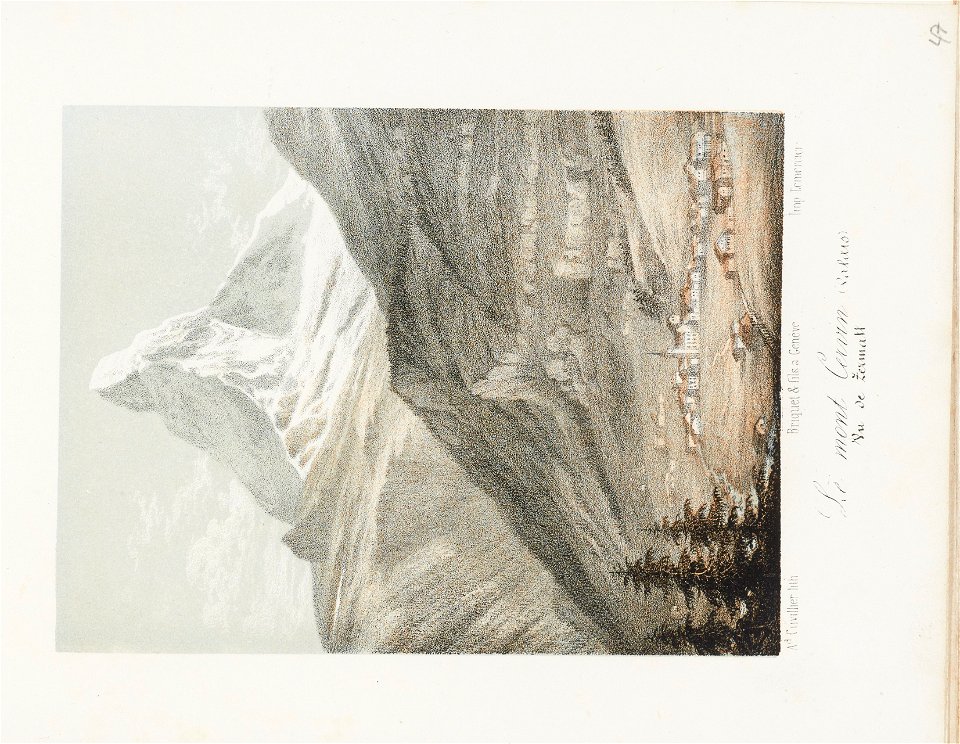 CH-NB - Le mont Cervin (Valais) Vu der Zermatt - Collection Gugelmann - GS-GUGE-31-97