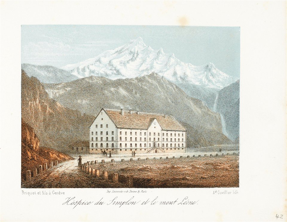 CH-NB - Hospice du Simplon et le mont Léone - Collection Gugelmann - GS-GUGE-31-87