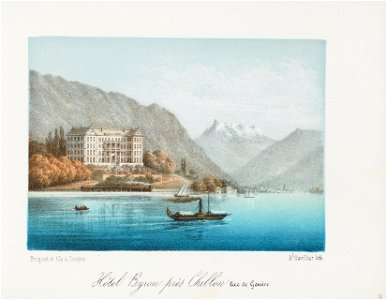 CH-NB - Hôtel Byron près Chillon Lac de Genève - Collection Gugelmann - GS-GUGE-31-17
