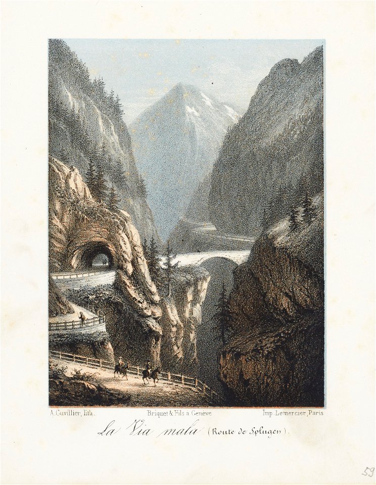 CH-NB - La Via mala (Route de Splugen) - Collection Gugelmann - GS-GUGE-31-122