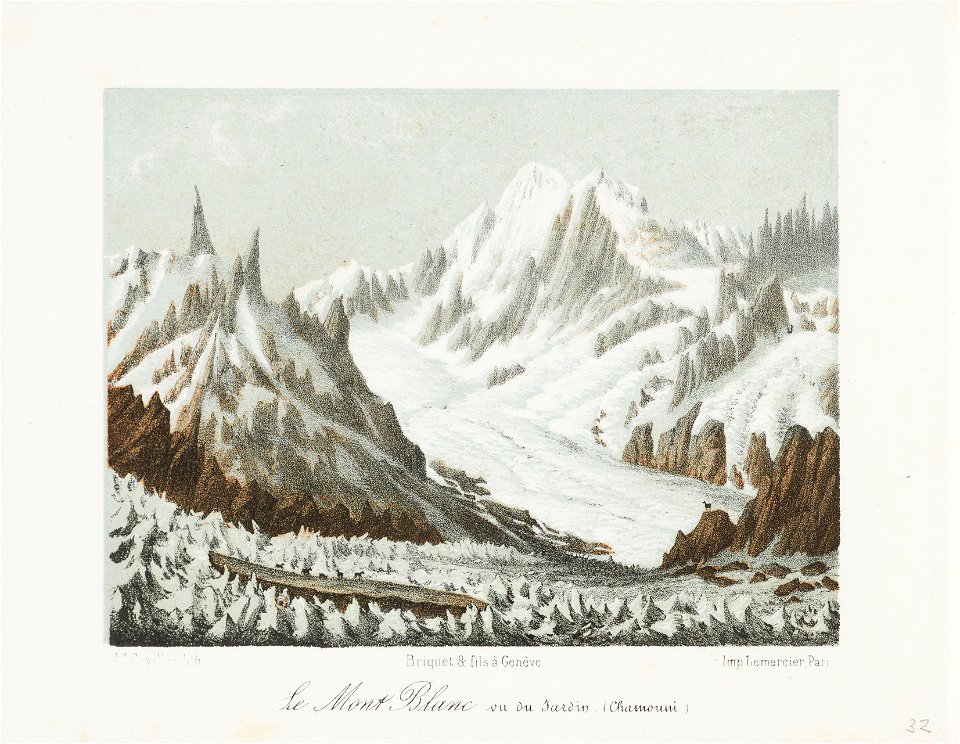 CH-NB - Le Mont Blanc vu du Jardin (Chamouni) - Collection Gugelmann - GS-GUGE-31-68