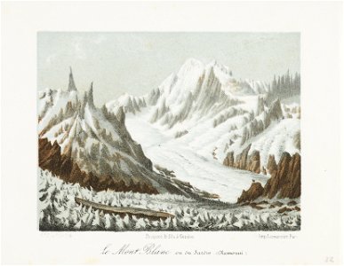 CH-NB - Le Mont Blanc vu du Jardin (Chamouni) - Collection Gugelmann - GS-GUGE-31-68