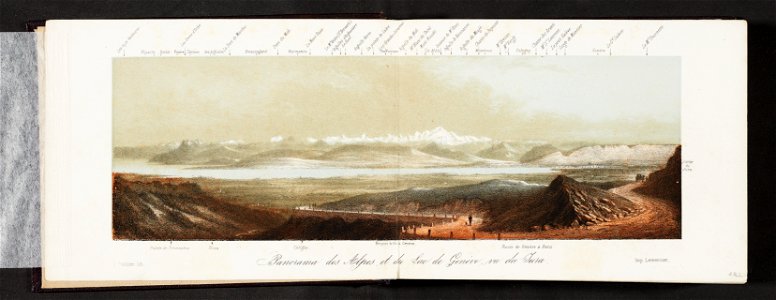CH-NB - Panorama des Alpes et du Lac de Genéve, vu du Jura - Collection Gugelmann - GS-GUGE-31-6-7
