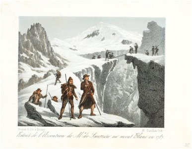 CH-NB - Retour de l'Ascension de Mr. de Saussure au mont Blanc en 1787 - Collection Gugelmann - GS-GUGE-31-74
