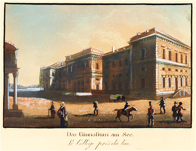 CH-NB - Neuchâtel, von Nordosten, mit Randvignetten - Collection Gugelmann - GS-GUGE-ISENRING-A-6 img10