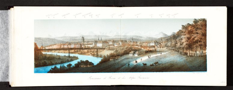 CH-NB - Panorama de Berne et des Alpes Bernoises - Collection Gugelmann - GS-GUGE-31-36-37