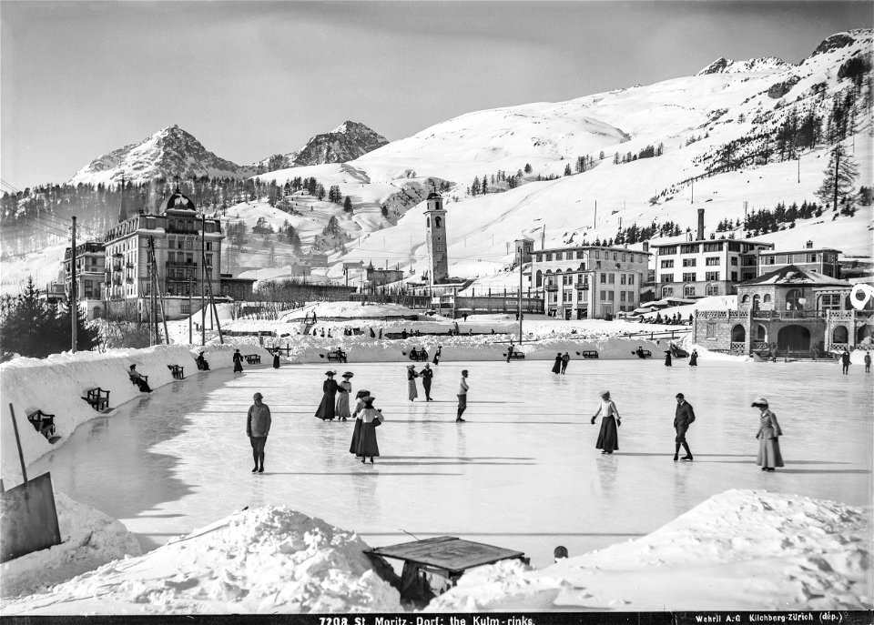 CH-NB - St. Moritz, Ortsteilansicht - EAD-WEHR-7208-B