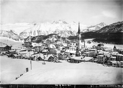 CH-NB - St. Moritz, Ortsteilansicht - EAD-WEHR-7211-B