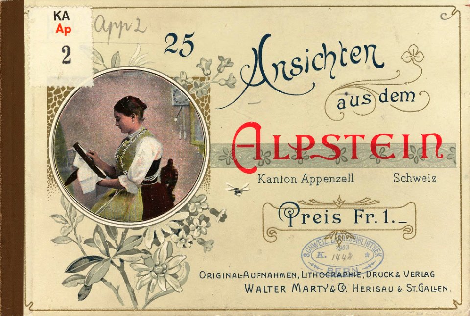 CH-NB-25 Ansichten aus dem Alpstein, Kanton Appenzell - Schweiz-nbdig-18440-page001