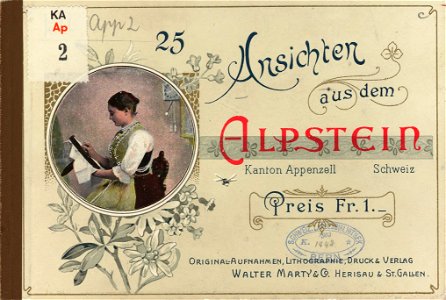 CH-NB-25 Ansichten aus dem Alpstein, Kanton Appenzell - Schweiz-nbdig-18440-page001