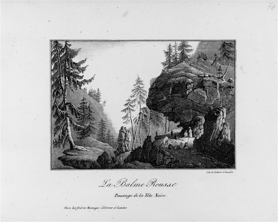 CH-NB-79 vues de la région du Mont-Blanc et de la Suisse-19500-page155
