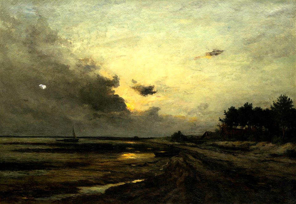 Chabry Léonce - Orage sur le Bassin d'Arcachon