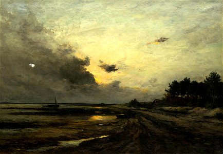 Chabry Léonce - Orage sur le Bassin d'Arcachon