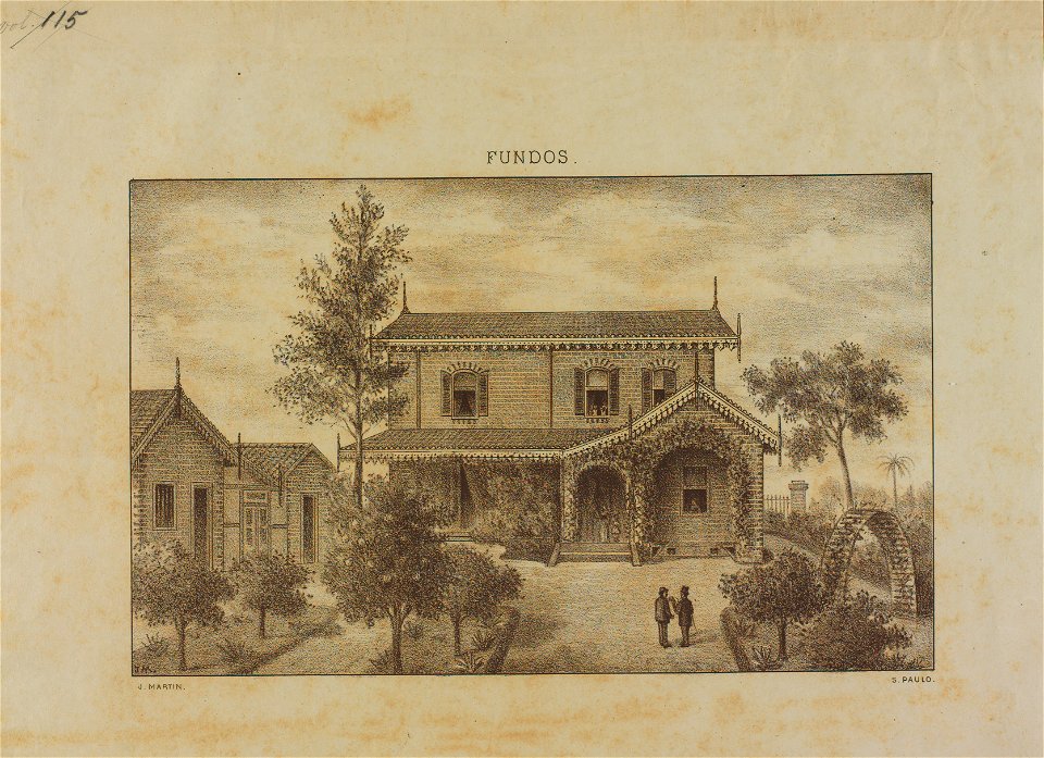 Chalet do Sr. George J. Stevens- Fundos, da Coleção Brasiliana Iconográfica
