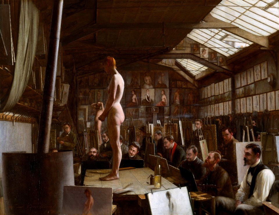 Bouguereau's Atelier at the Académie Julian, Paris - Jefferson David Chalfant - Google Cultural Institute