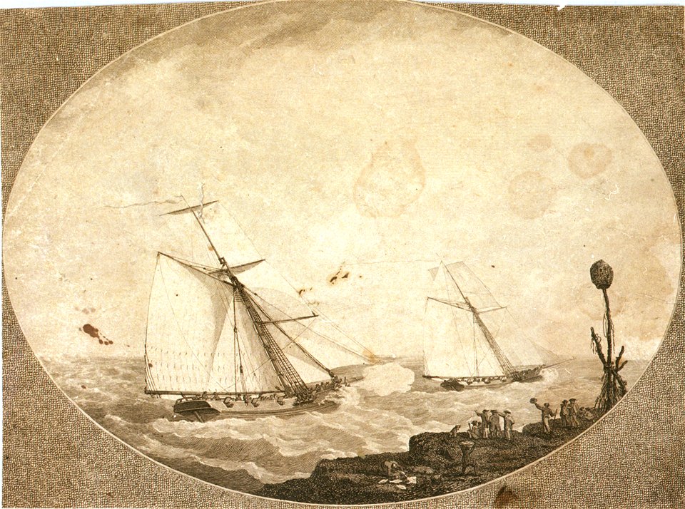 Chace of a Cutter, From an Original Picture in the Possession of Mr Newton RMG PU6018