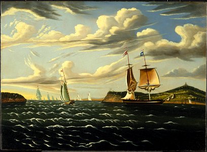 Thomas Chambers - Staten Island and the Narrows - Google Art Project