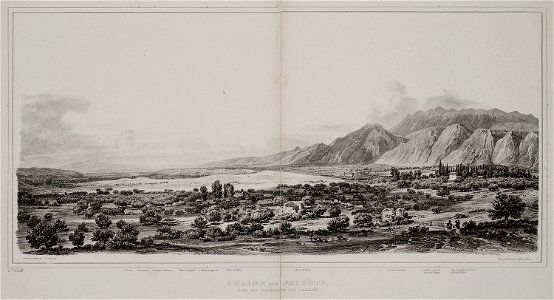Chaine du Taygète vue du théatre de Sparte - Stackelberg Otto Magnus Baron De - 1830