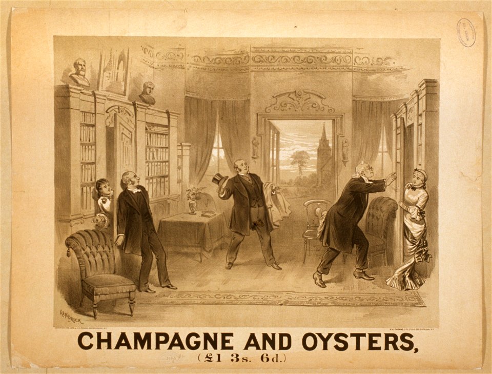 Champagne and oysters LCCN2014635982