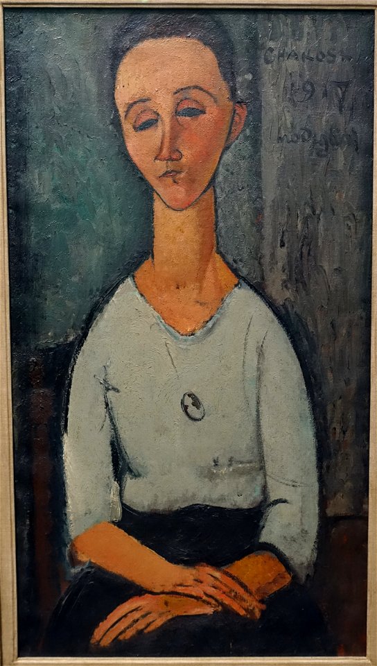 Chakoska by Amedeo Modigliani, 1917, oil on canvas - Museu de Arte de São Paulo - DSC07299