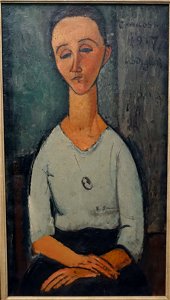 Chakoska by Amedeo Modigliani, 1917, oil on canvas - Museu de Arte de São Paulo - DSC07299