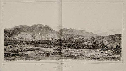 Chaine Taygète Vue du terre de Sparte - Stackelberg Otto Magnus Von - 1834