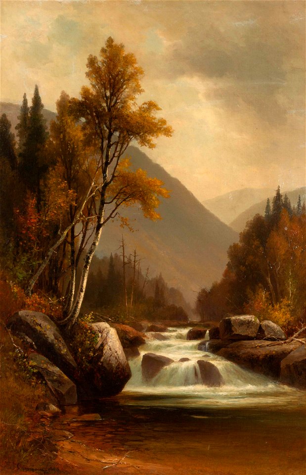 The Ellis River, Pinkham Notch, White Mountains, New Hampshire by Benjamin Champney