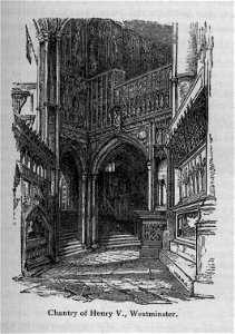 Chantry of Henry V., Westminster - Walks in London, Augustus Hare, 1878. Free illustration for personal and commercial use.