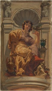 Charles Louis Lucien Muller - Esquisse pour la coupole du pavillon Denon au Louvre , La fantaisie - PPP4683 - Musée des Beaux-Arts de la ville de Paris