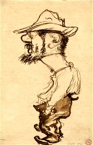 Charles Léandre, Portrait-charge de Toulouse-Lautrec
