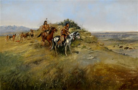 Charles M. Russell - Buffalo Hunt - 83.149 - Minneapolis Institute of Arts