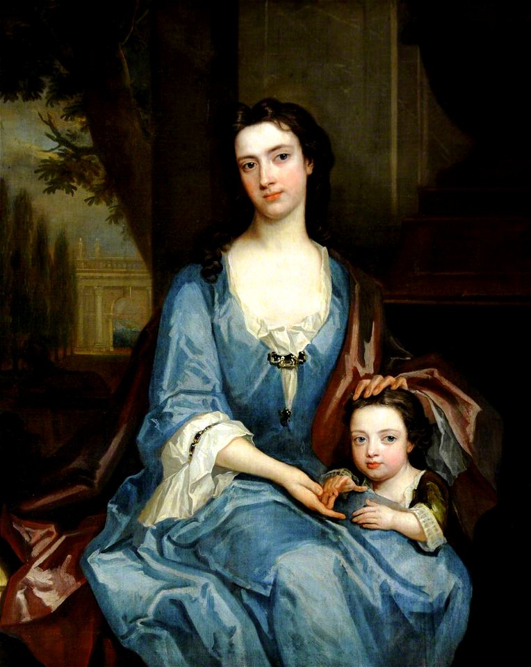 Charles Jervas (c.1675-1739) - The Honourable Catherine Crewe (1682–1745), Lady Harpur, with a Young Child, Probably Her Eldest Son - 290417 - National Trust