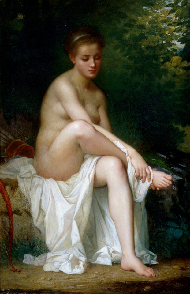 Charles Landelle - Ismenie, Nymph of Diana - Google Art ProjectFXD