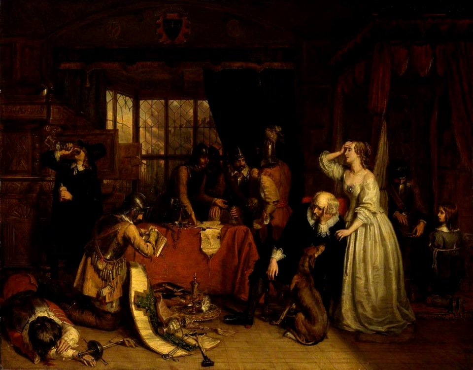 Charles Landseer (1799-1879) - The Plundering of Basing House - N00612 - Tate
