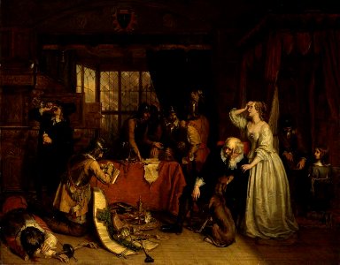 Charles Landseer (1799-1879) - The Plundering of Basing House - N00612 - Tate