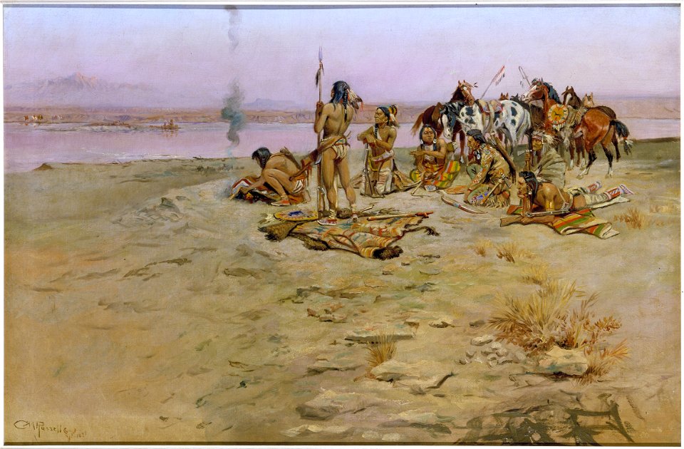 Charles M. Russell - The Signal Fire - 80.64 - Minneapolis Institute of Arts