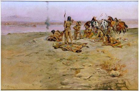Charles M. Russell - The Signal Fire - 80.64 - Minneapolis Institute of Arts