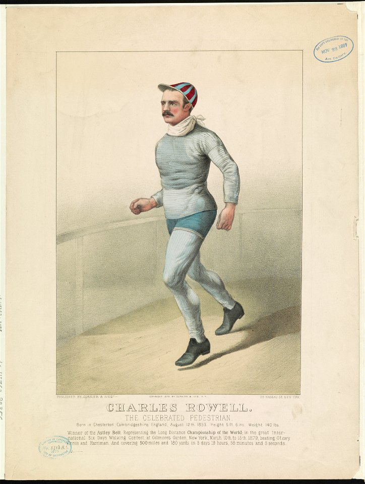 Charles Rowell- The celebrated pedestrian LCCN90715892