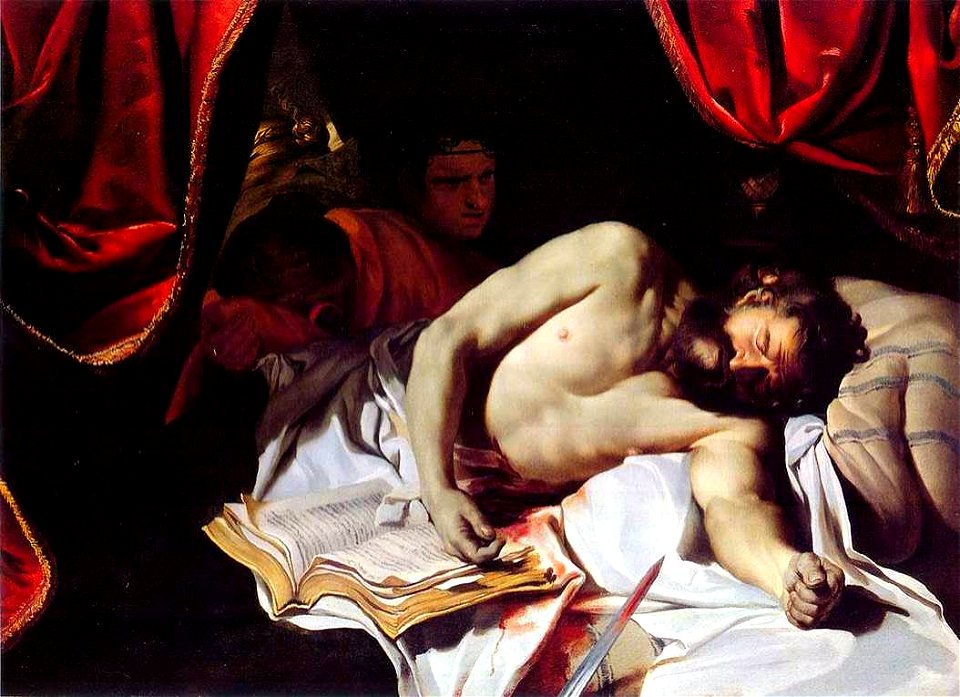 Charles Le Brun - Suicídio de Catão de Útica
