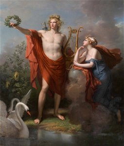 Charles Meynier - Apollo, God of Light, Eloquence, Poetry and the Fine Arts with Urania, Muse of Astronomy - 2003.6.3 - Cleveland Museum of Art