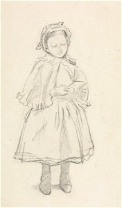 Charles Samuel Keene (British, 1823-1891) - Study for a Little Girl - 1924.626 - Cleveland Museum of Art