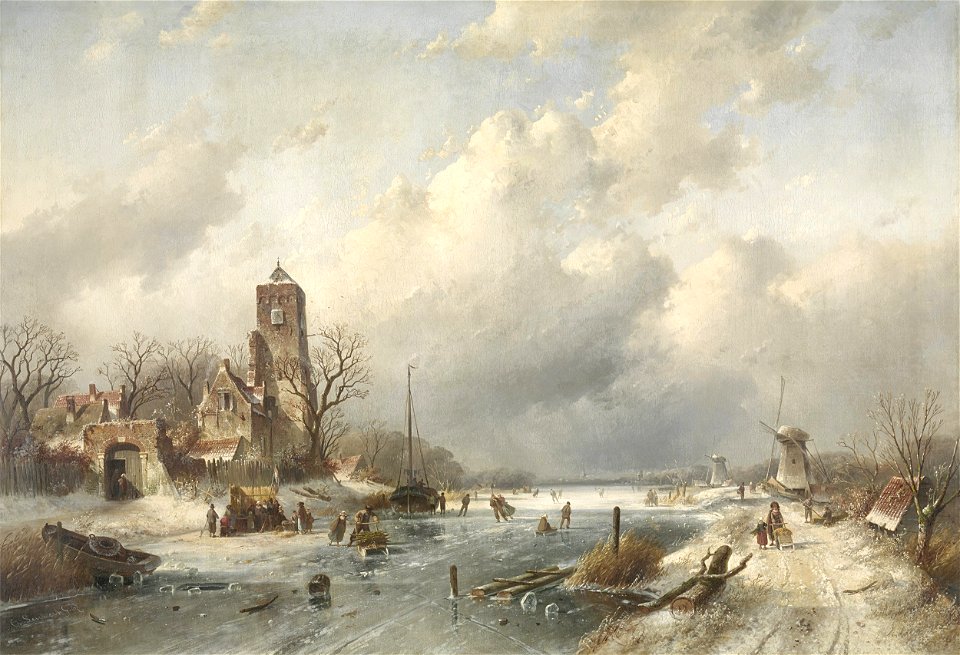Charles Leickert - Wintergezicht