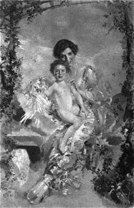 Charles Sims--Mrs Jeudwine and son--1924