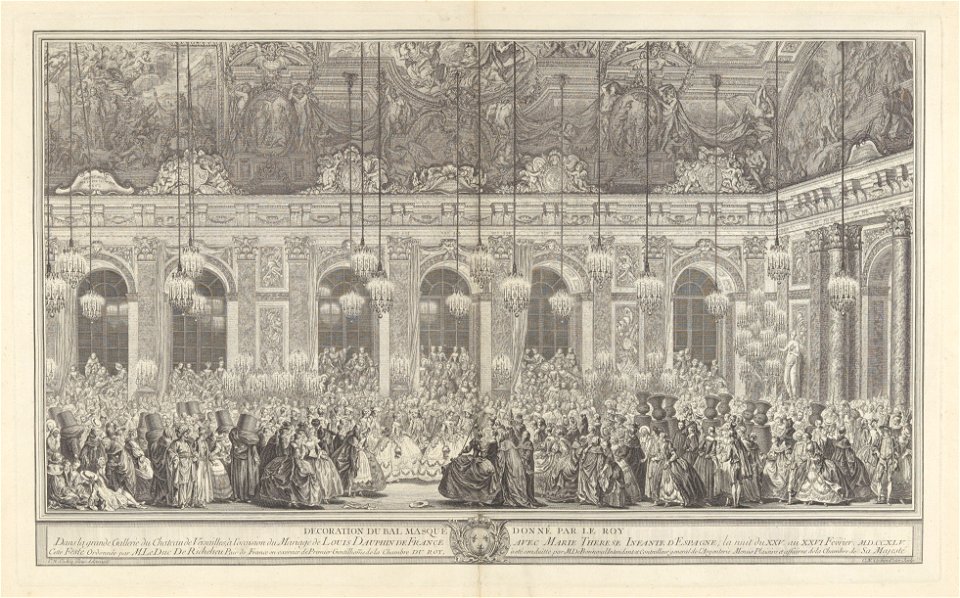 Charles Nicolas Cochin I, Decoration for a Masked Ball at Versailles, ca. 1860