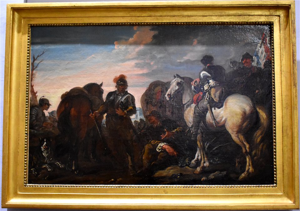 Charles Parrocel - Halte de soldats 01