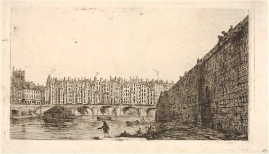 Charles Meryon, Le Pont-au-Change vers 1784, 1855