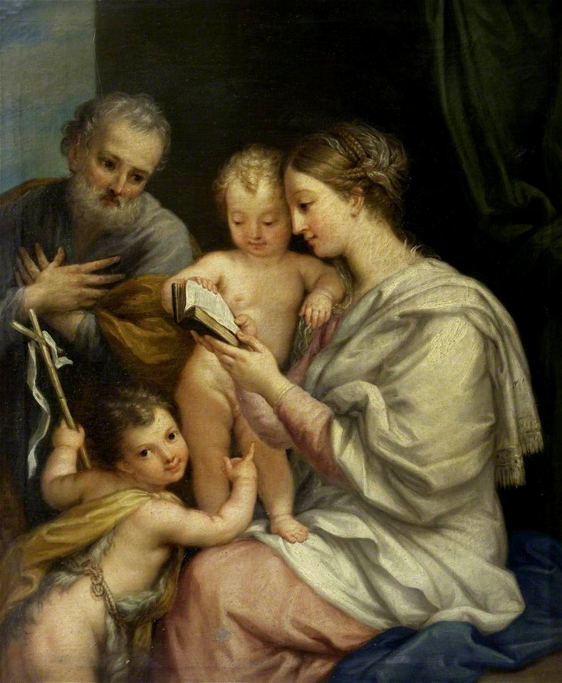 Charles Lucy (1692-after 1767) (attributed to) - The Holy Family with the Infant John the Baptist (after Carlo Maratta) - 534216 - National Trust
