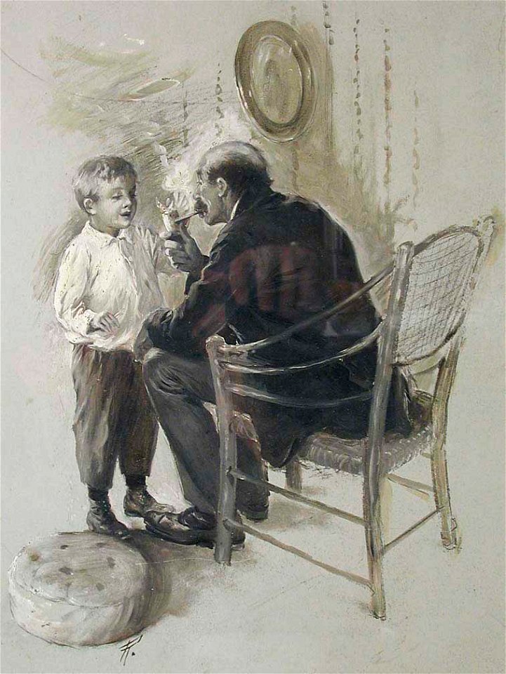 Charles M. Relyea - ILLUSTRATION FOR JAMES WHITCOMB RILEY'S 'A DEFECTIVE SANTA CLAUS' - 1985.125 - Indianapolis Museum of Art