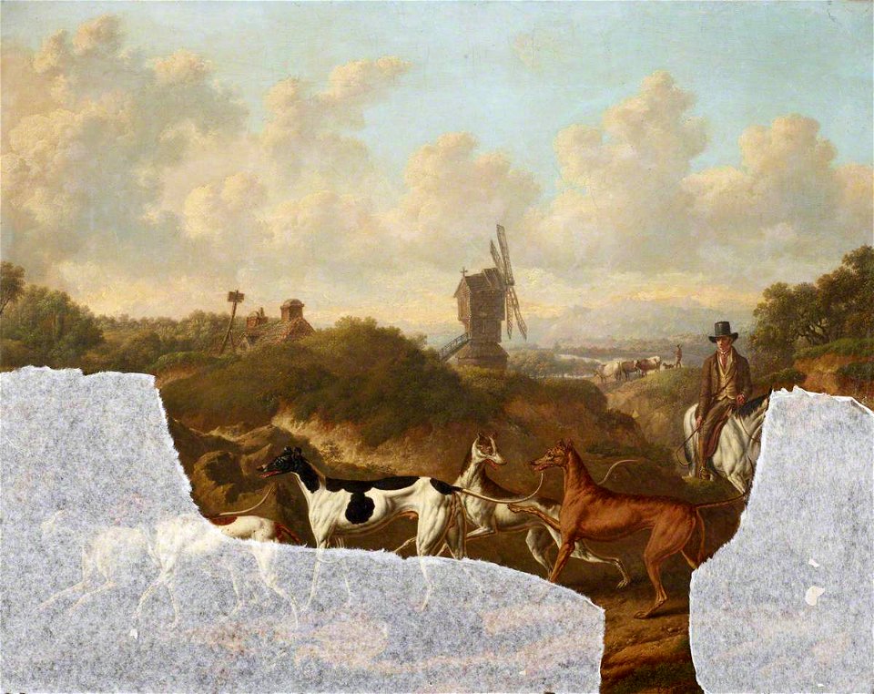 Charles Towne (1763-1840) - Greyhounds and Horseman - 515754 - National Trust