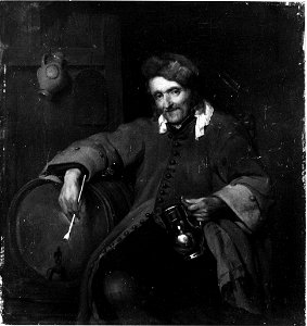 Charles van Beveren - De oude drinker (naar Gabrïel Metsu) - SA 1695 - Amsterdam Museum